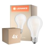 Voordeelpak 4x Ledvance Classic LED E27 Peer Filament Mat 24W 3452lm - 827 Zeer Warm Wit | Vervangt 200W